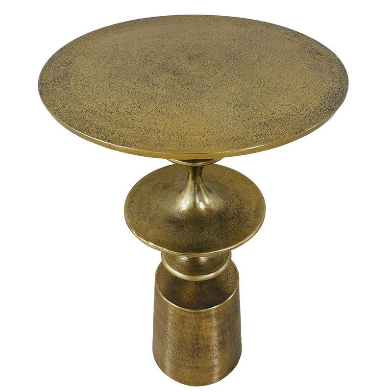 Brass Fish Skeleton Accent Table 16 W X 24 H X 16 D (in)