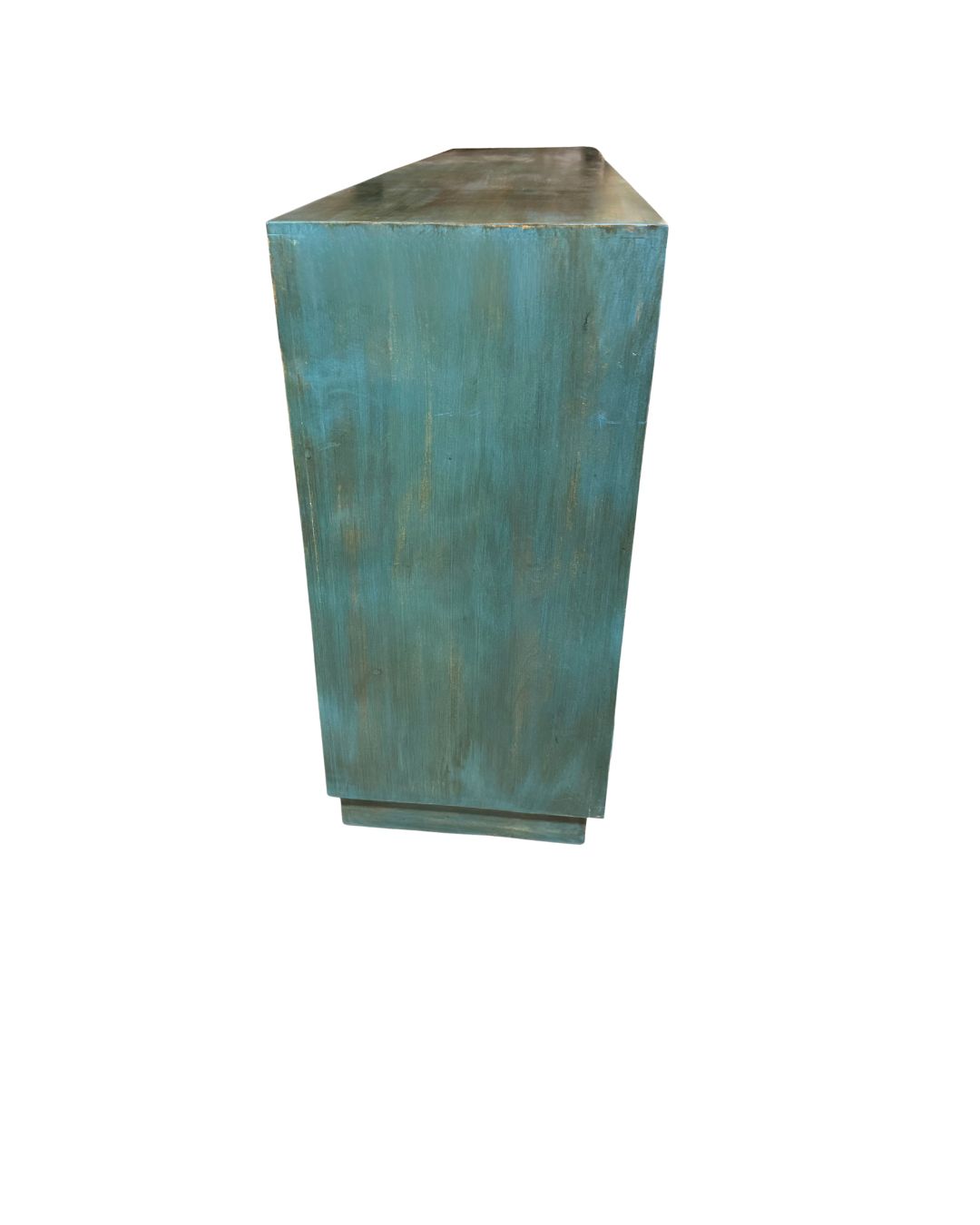 Teal Wd. 4 Door Sideboard 79 x 18x 38