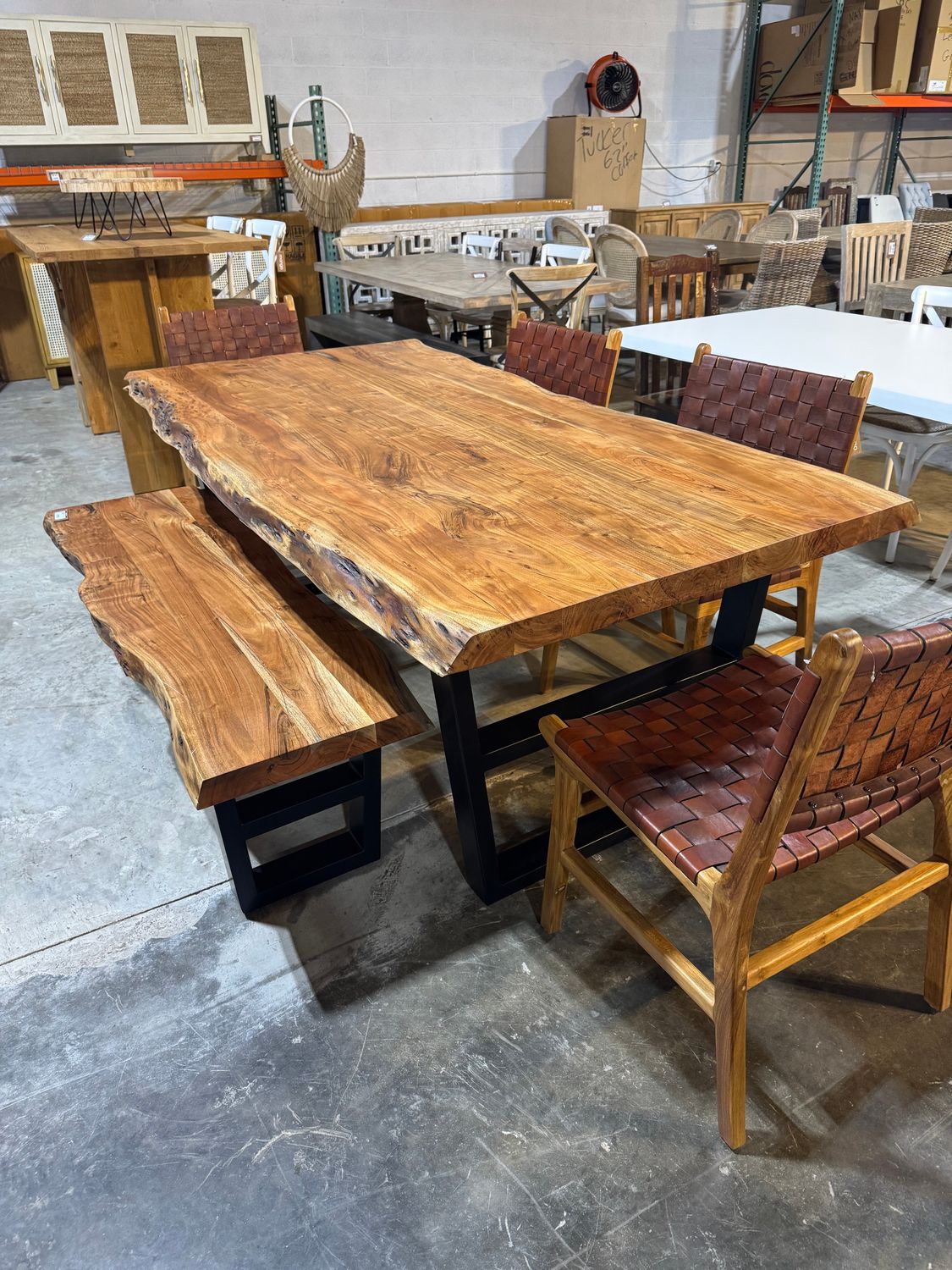 Live Edge Dining Table 84x42x31