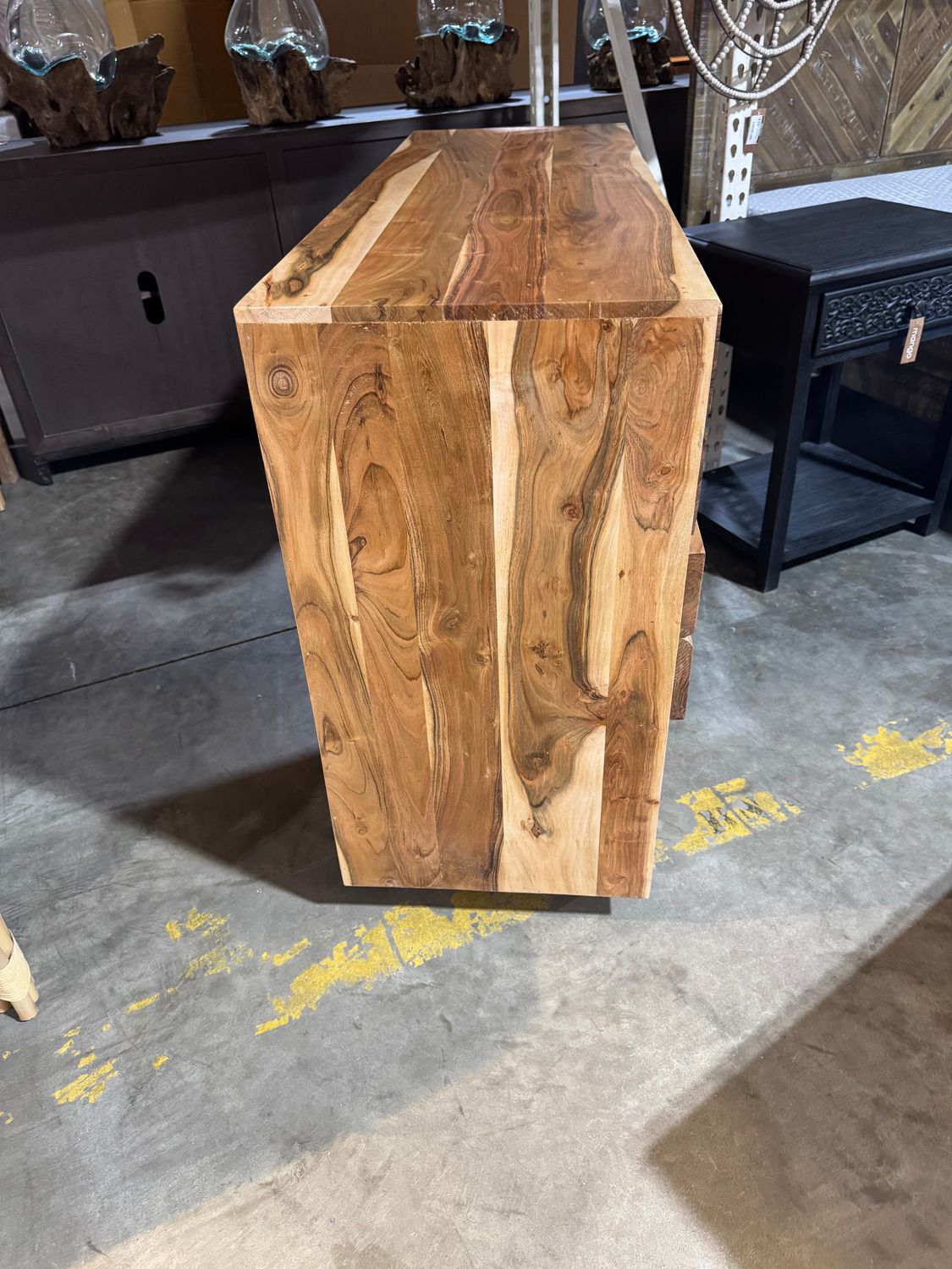 Wd. 5 Drawer Chest 54x18x36