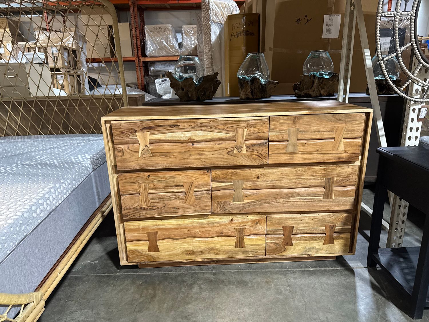 Wd. 5 Drawer Chest 54x18x36