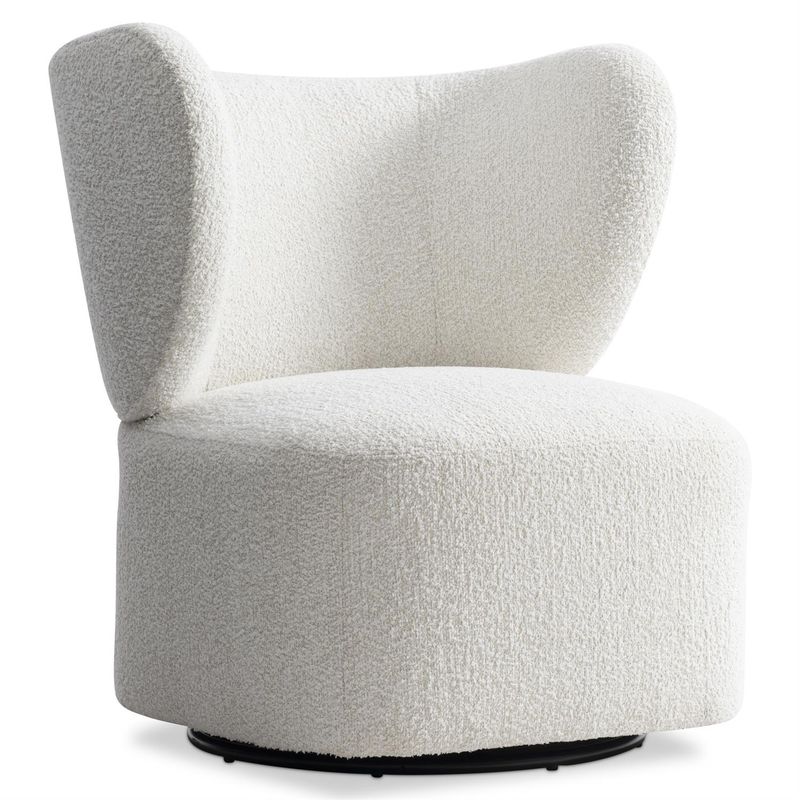Olive Grey Fabric Swivel Chair W: 29.75 in   D: 29.00 in   H: 33.50 in