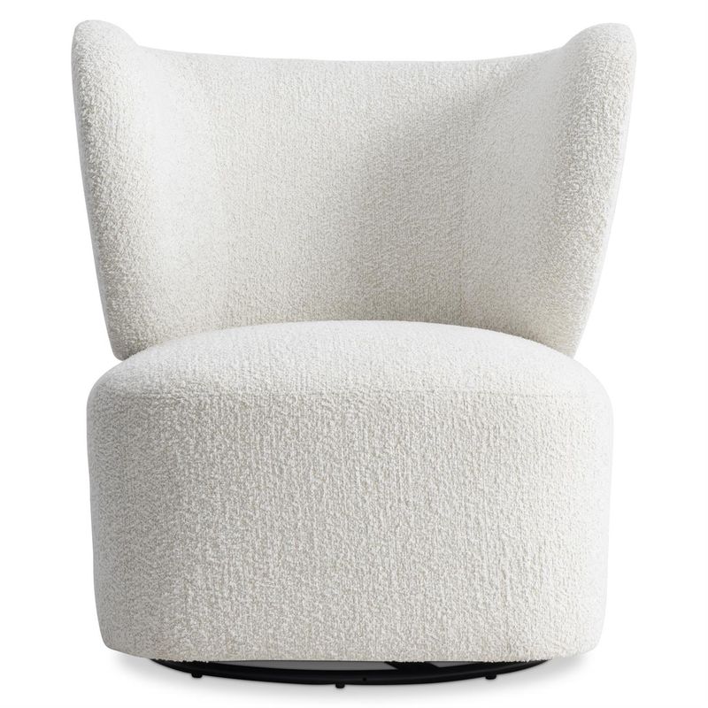 Olive Grey Fabric Swivel Chair W: 29.75 in D: 29.00 in H: 33.50 in