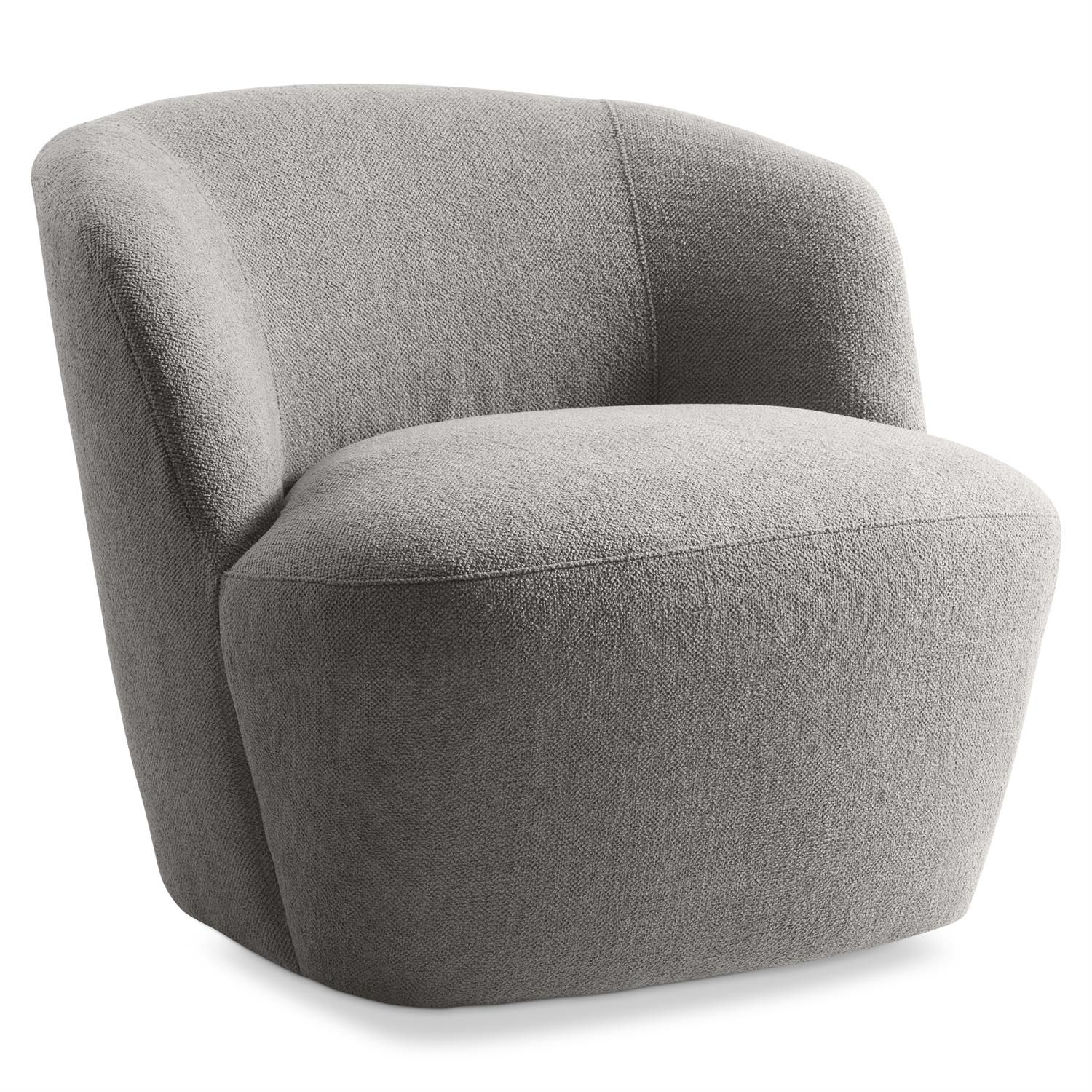 Till Blue Fabric Swivel Chair W: 33.50 in   D: 34.00 in   H: 30.00 in