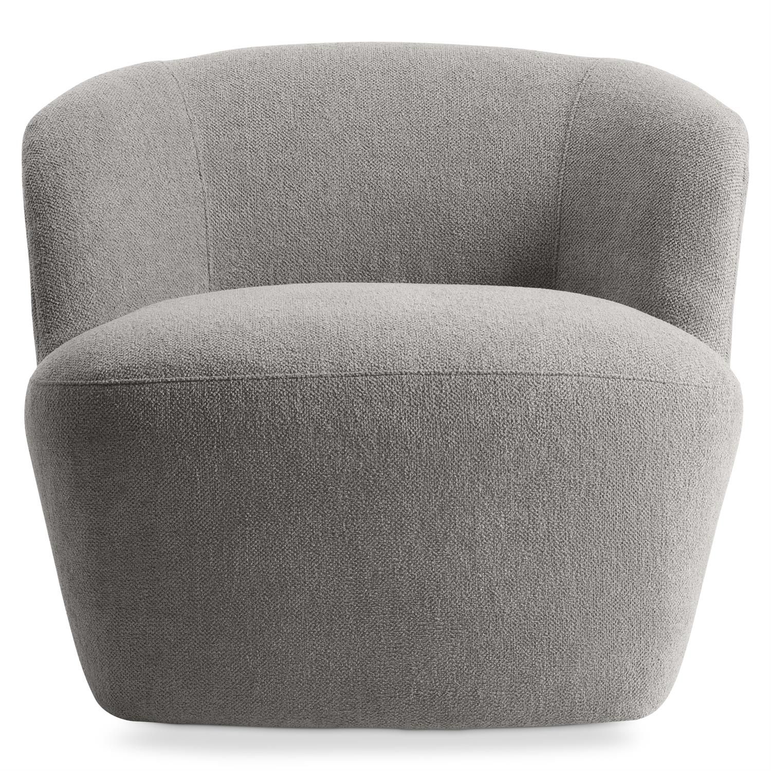 Till Blue Fabric Swivel Chair W: 33.50 in   D: 34.00 in   H: 30.00 in
