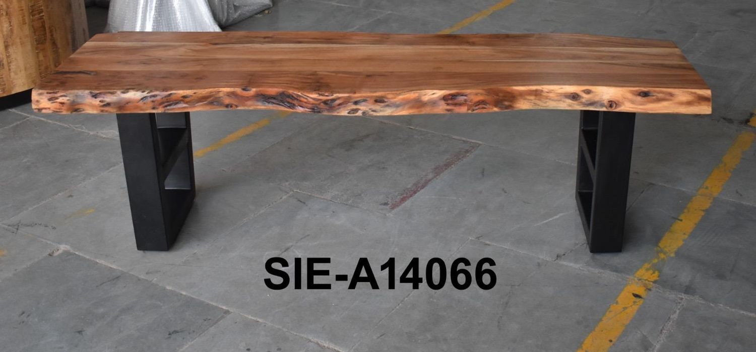 Container Live Edge Bench 72 x 20 x 19H
