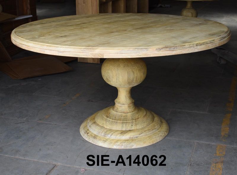 Container Item Mango Round Dining Table 60 x 60 x 31.5H 29.5 to Bottom Apron to floor Container Item Mango Round Dining Table 60 x 60 x 31.5H 29.5 to Bottom Apron to floor