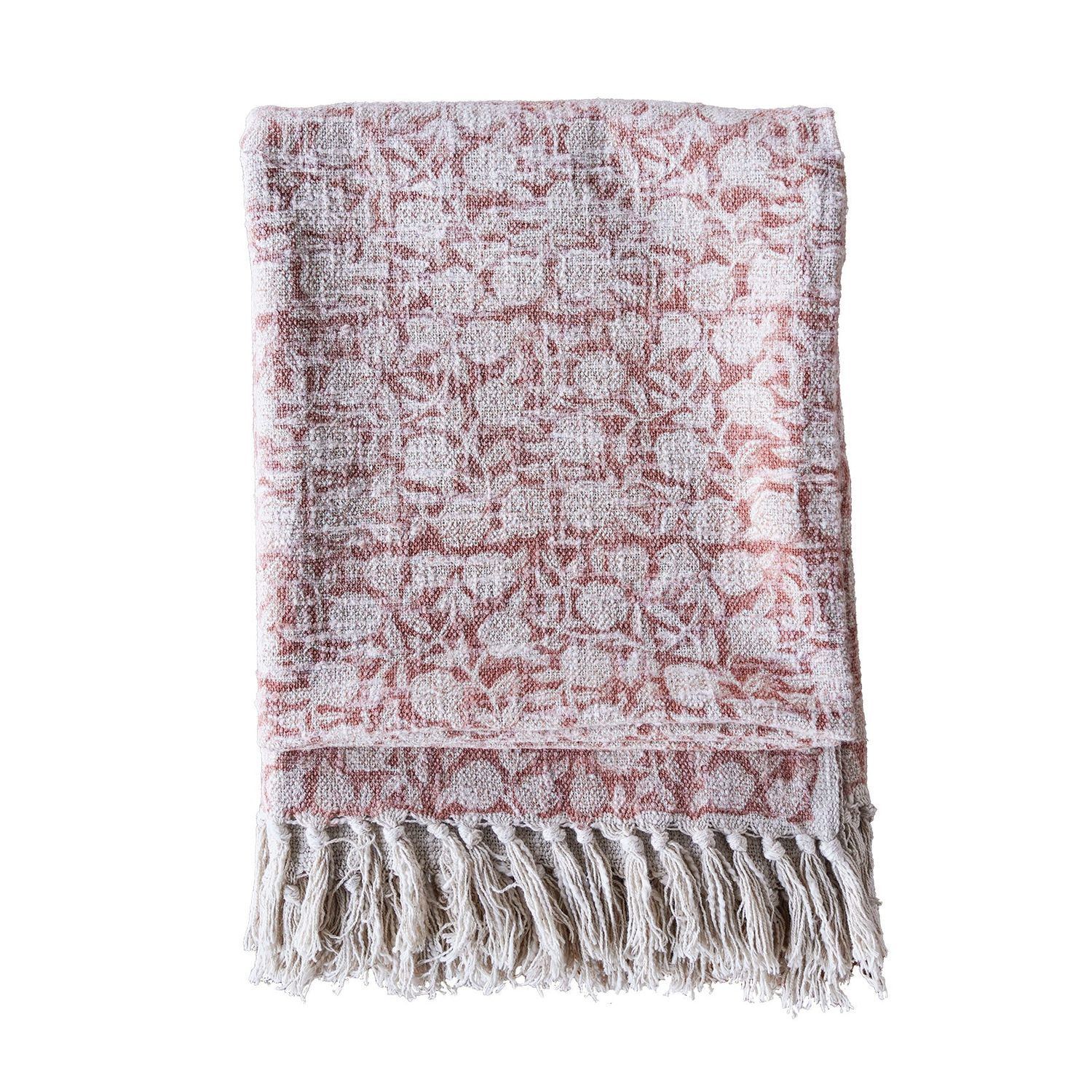 Handloom Cotton Throw Approx. 50&quot; x 60&quot;