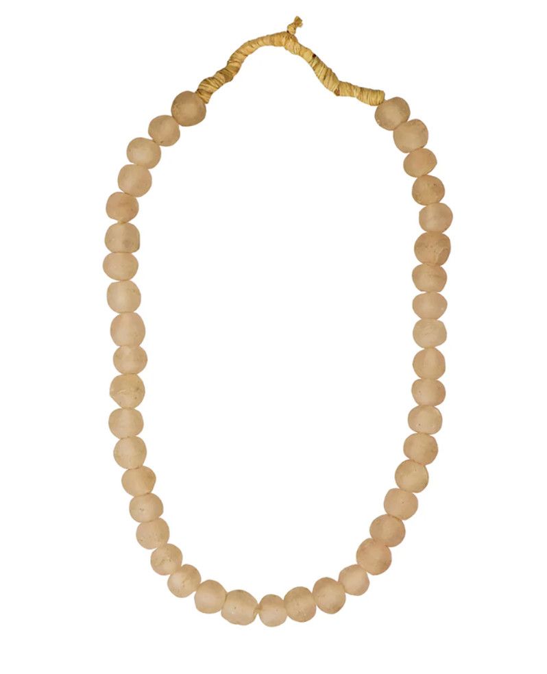 Blush Recycled Med Glass Beads Approx. ¾&#39;&#39; dia x 12&#39;&#39;