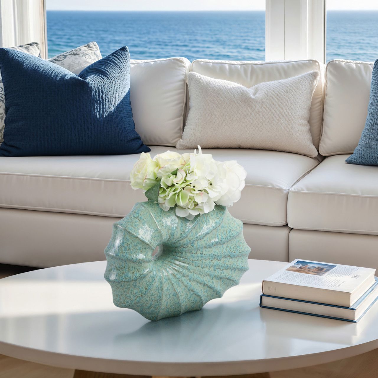 SHELL PORTUGAL VASE 15 x 5 x 11