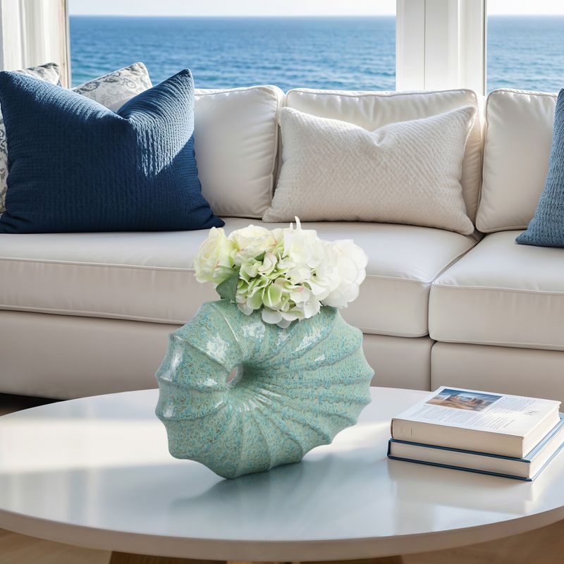 SHELL PORTUGAL VASE 15 x 5 x 11