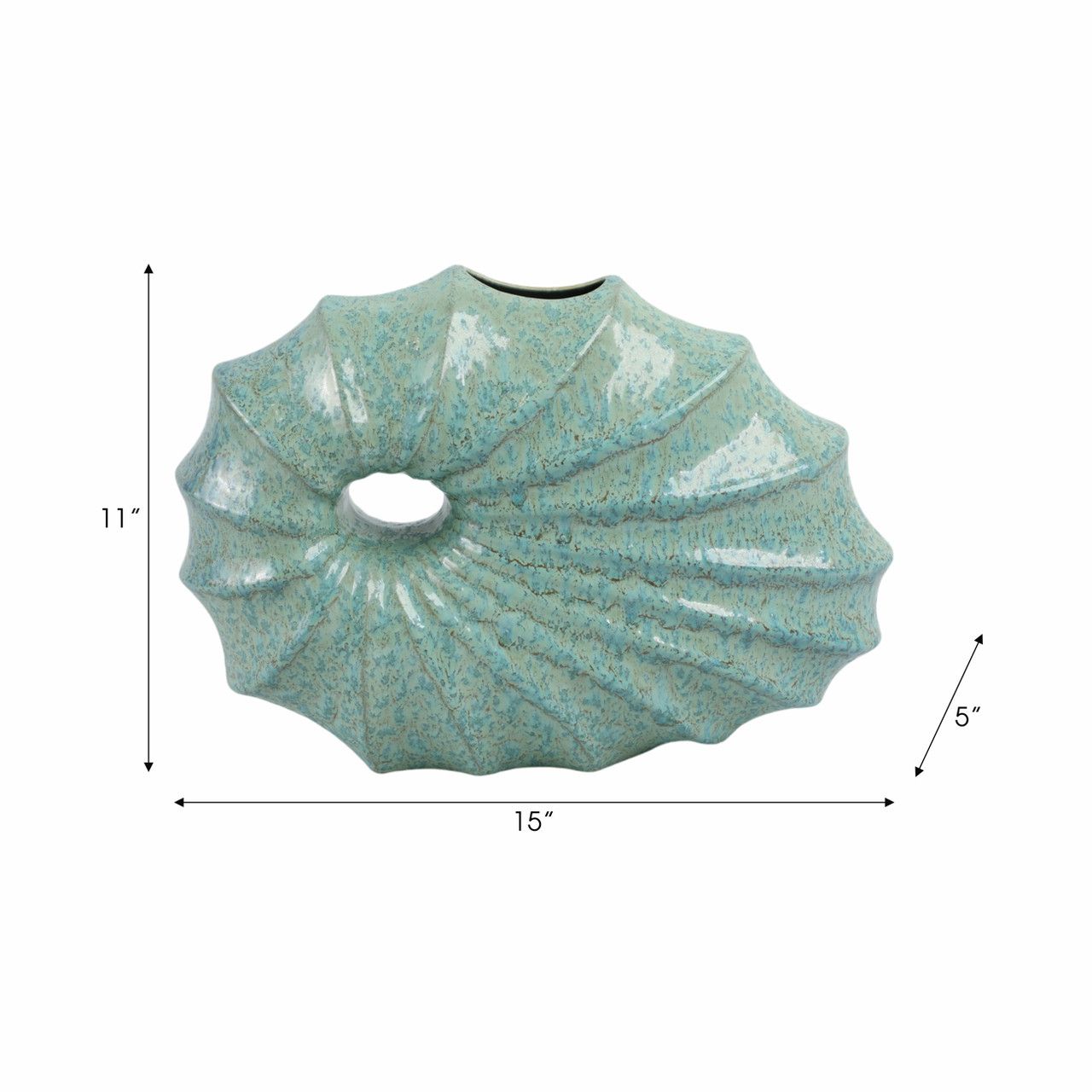 SHELL PORTUGAL VASE 15 x 5 x 11