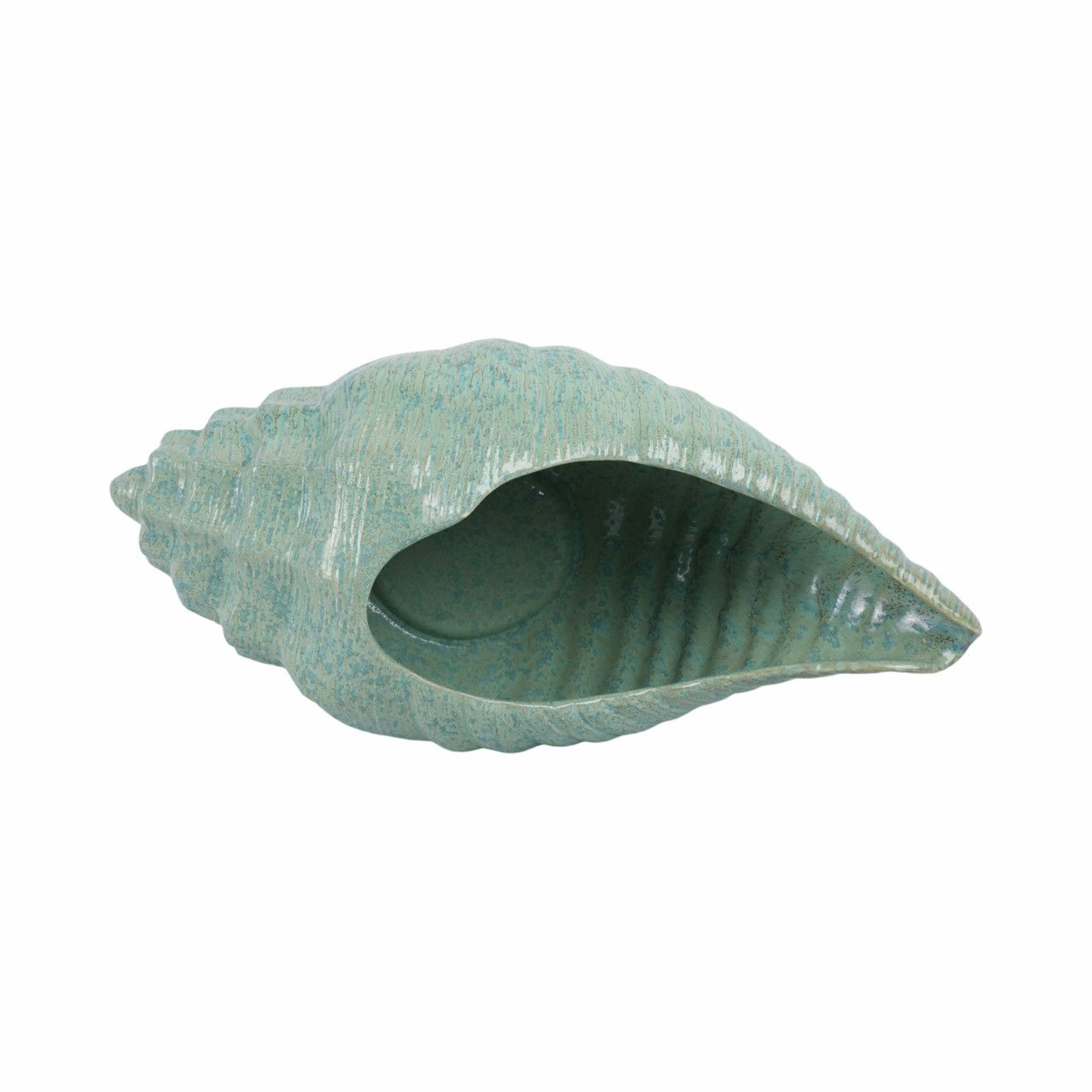 CONCH SHELL PORTUGAL PLANTER 19 x 10 x 8 CONCH SHELL PORTUGAL PLANTER 19 x 10 x 8