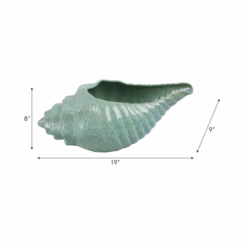 CONCH SHELL PORTUGAL PLANTER 19 x 10 x 8