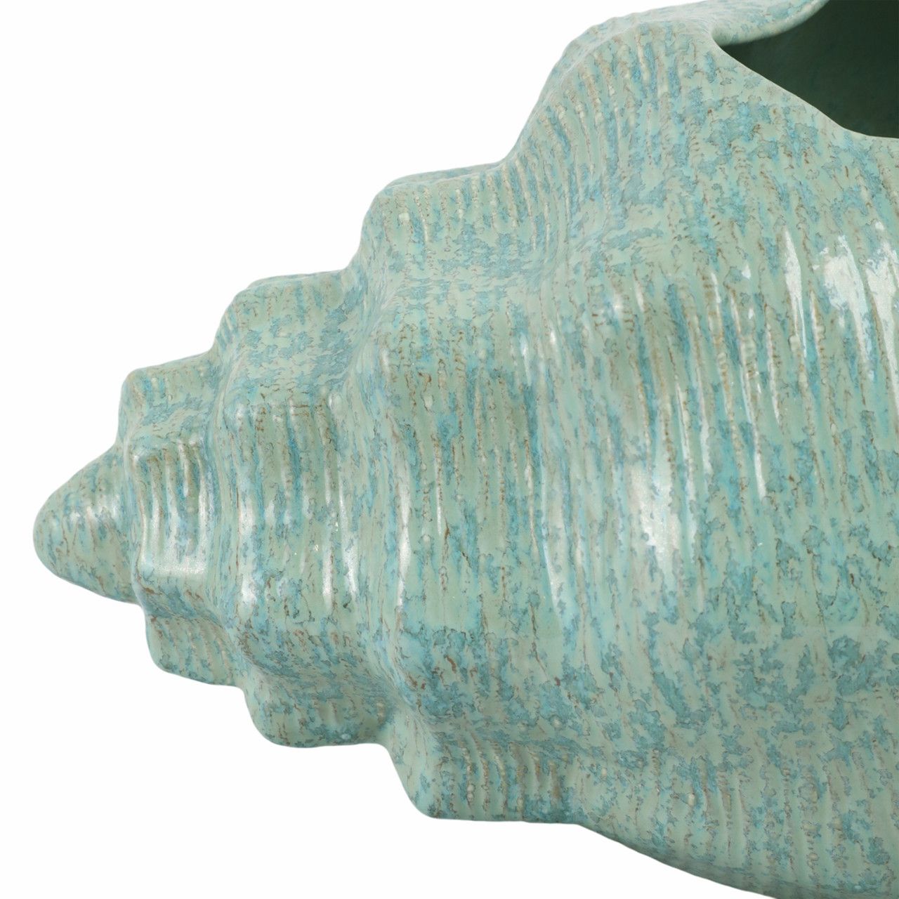 CONCH SHELL PORTUGAL PLANTER 19 x 10 x 8 CONCH SHELL PORTUGAL PLANTER 19 x 10 x 8