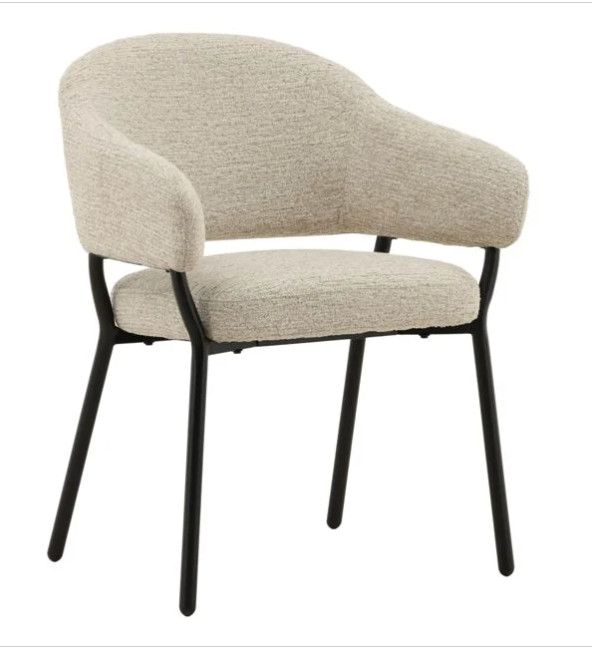 Dory Dining Chair Taupe Width: 24 in Depth: 24.5 in Height: 31.5 in