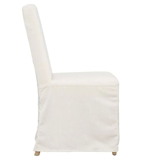 Lily Slip Covered Dining Chair Width: 18.5 in Depth: 24 in Height: 38 in