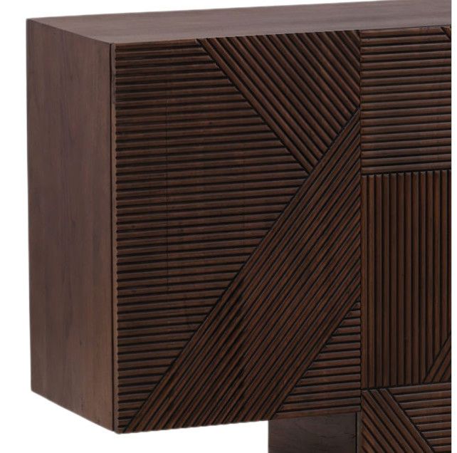 Trask Sideboard Dark Brown 94.5x18x35 Trask Sideboard Dark Brown 94.5x18x35