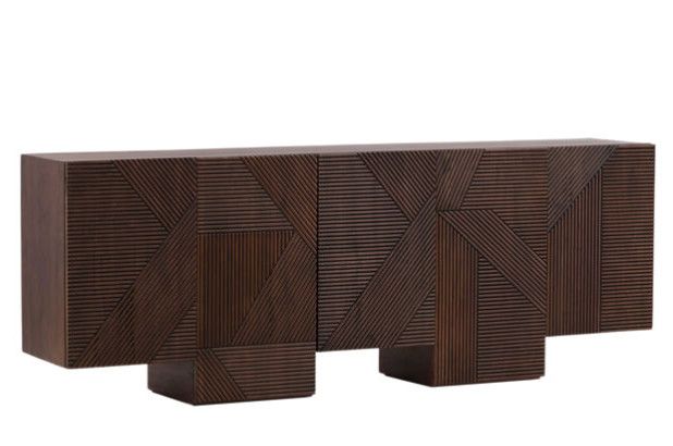 Trask Sideboard Dark Brown 94.5x18x35 Trask Sideboard Dark Brown 94.5x18x35