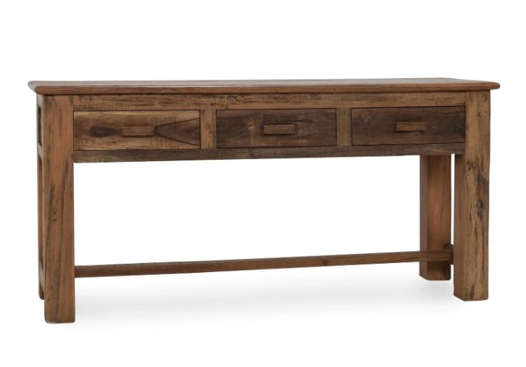 3 Drawer Console 62”W x 20”D x 30”H 3 Drawer Console 62”W x 20”D x 30”H