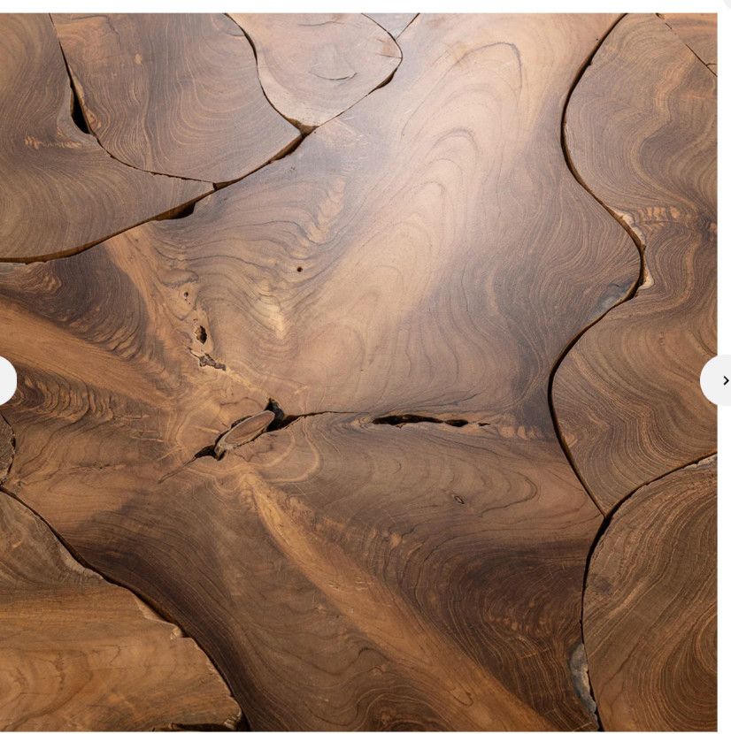 Natural Puzzel Round Coffee Table 40”W x 40”D x 17”H