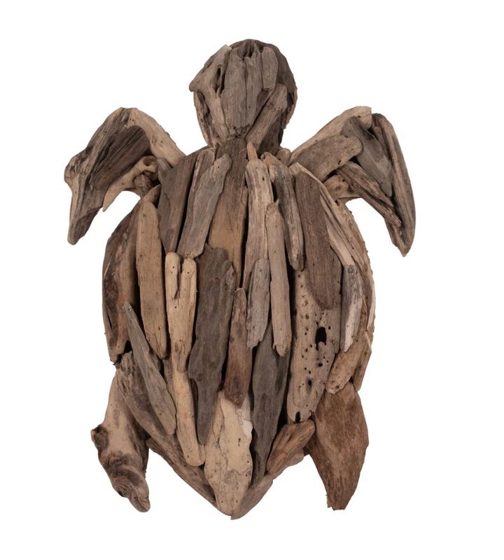 DRIFTWOOD, 12"H TURTLE DECO, NATURAL DRIFTWOOD, 12"H TURTLE DECO, NATURAL