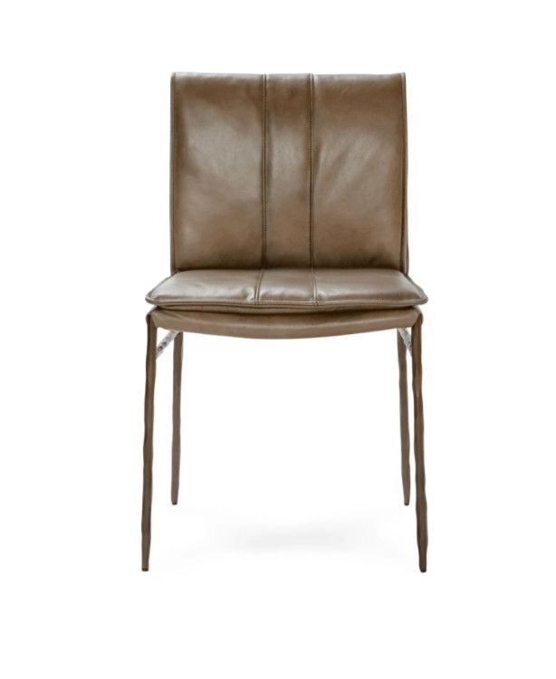 Leather Dining Chair Taupe 19.5”W x 23.75”D x 33.75”H ( Blk, Navy, Brn, Taupe Avail) Leather Dining Chair Taupe 19.5”W x 23.75”D x 33.75”H ( Blk, Navy, Brn, Taupe Avail)