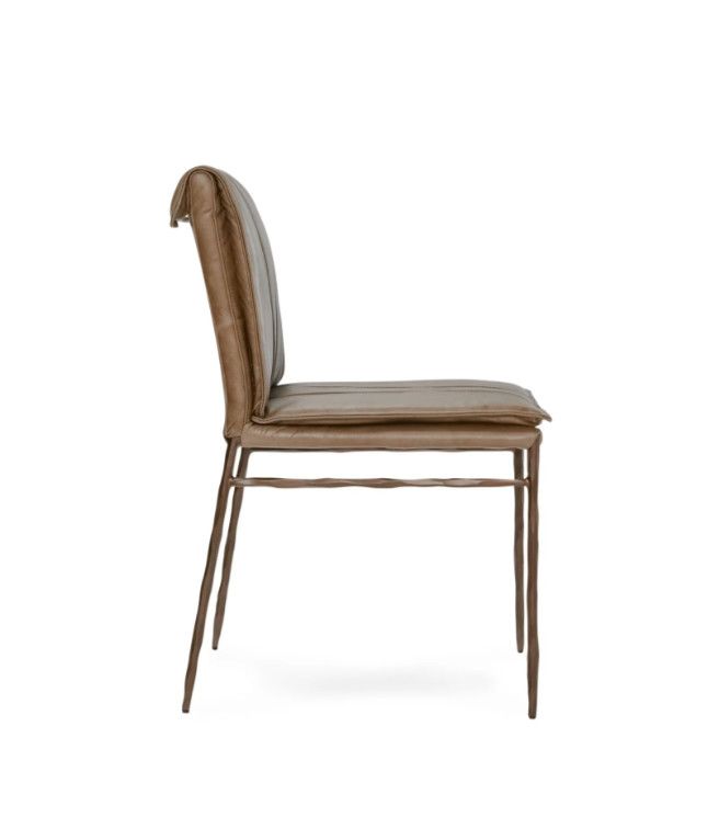 Leather Dining Chair Taupe 19.5”W x 23.75”D x 33.75”H ( Blk, Navy, Brn, Taupe Avail) Leather Dining Chair Taupe 19.5”W x 23.75”D x 33.75”H ( Blk, Navy, Brn, Taupe Avail)