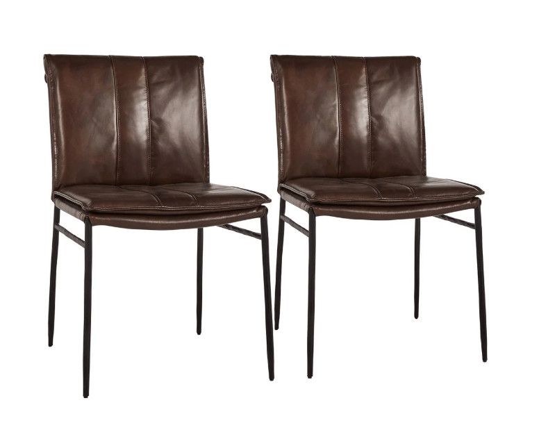 Leather Dining Chair Taupe 19.5”W x 23.75”D x 33.75”H ( Blk, Navy, Brn, Taupe Avail) Leather Dining Chair Taupe 19.5”W x 23.75”D x 33.75”H ( Blk, Navy, Brn, Taupe Avail)