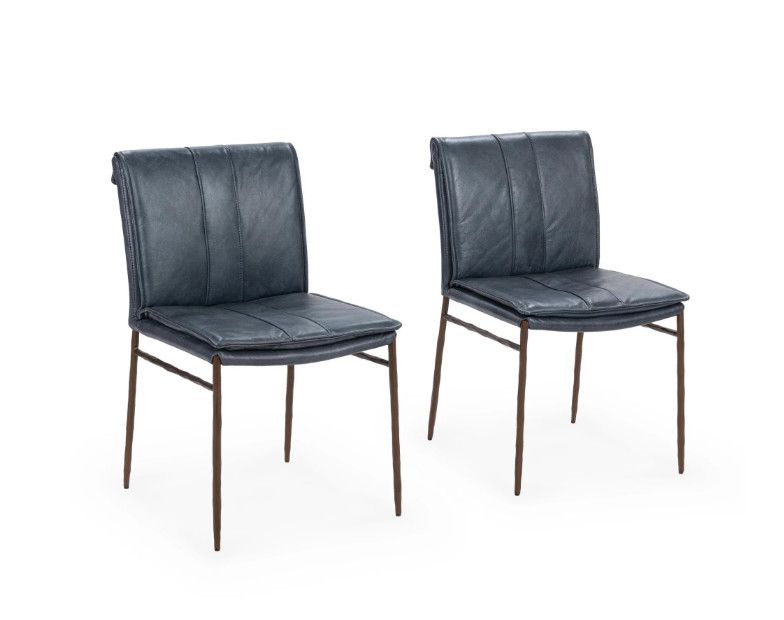 Leather Dining Chair Taupe 19.5”W x 23.75”D x 33.75”H ( Blk, Navy, Brn, Taupe Avail) Leather Dining Chair Taupe 19.5”W x 23.75”D x 33.75”H ( Blk, Navy, Brn, Taupe Avail)