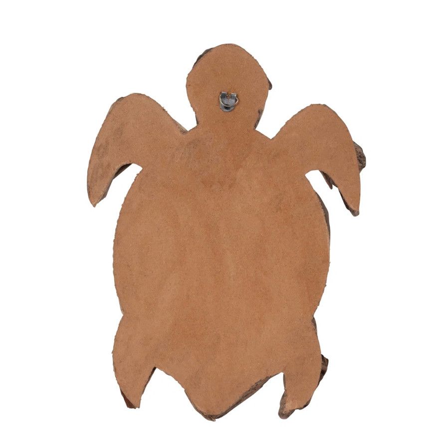 DRIFTWOOD, 12&quot;H TURTLE DECO, NATURAL
