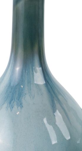 BLUE CERAMIC BOTTLE EACH 10/12/14"