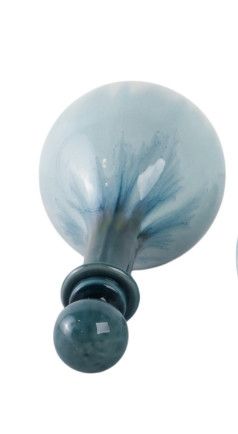 BLUE CERAMIC BOTTLE EACH 10/12/14&quot;