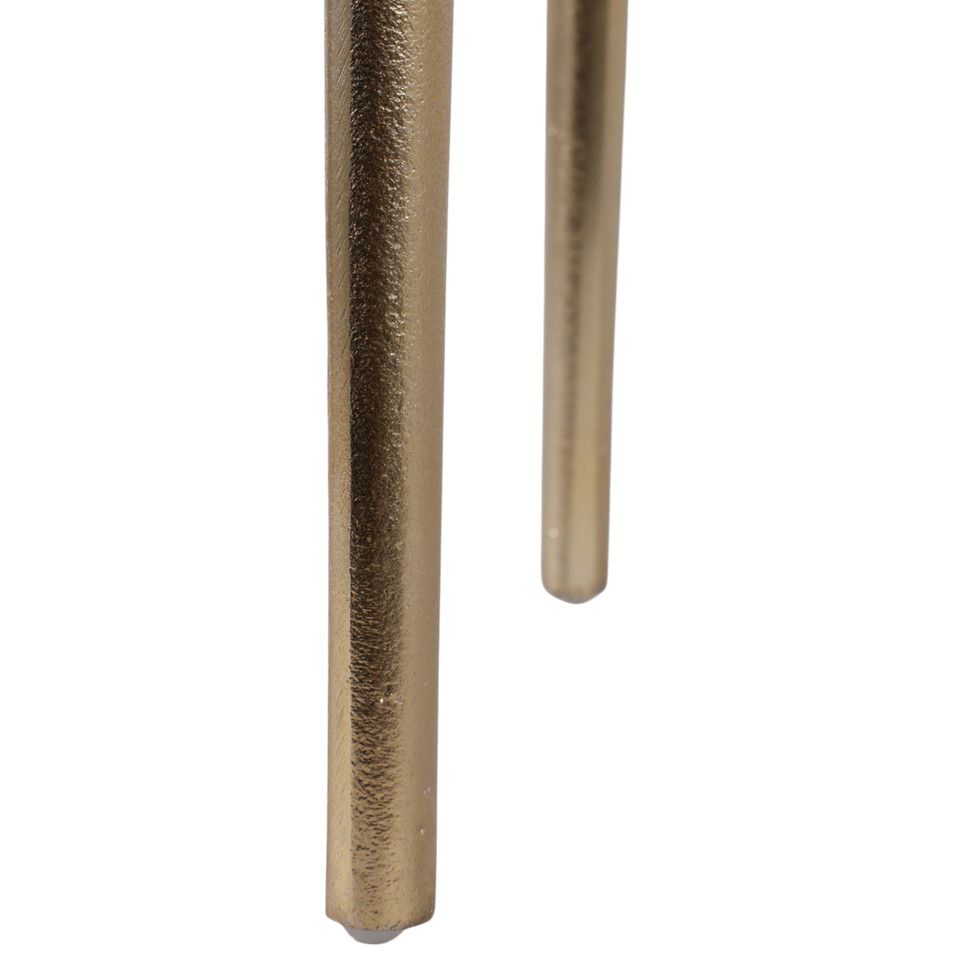 CANDO MALACHITE TOP ACCENT TABLE 13 x 13 x 23 +13 x 13 x 19&quot; H