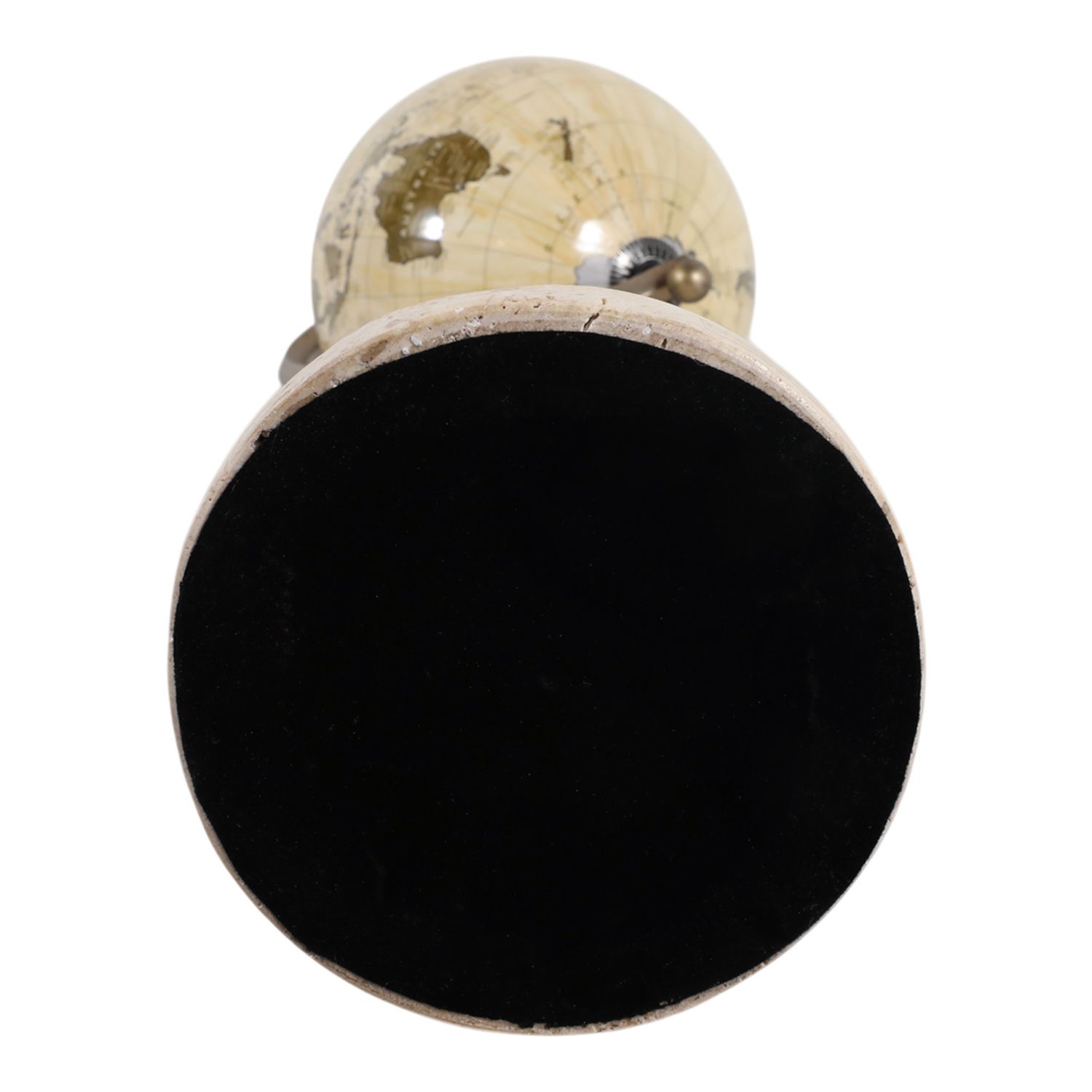 OVERSIZED GLOBE, BRONZE 9 x 8 x 30 H