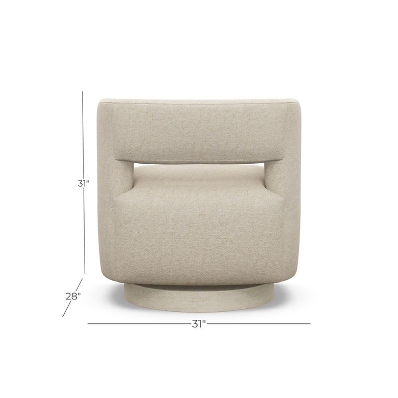 Crystle Swivel H29 W30 D28 AH29 SH19 SD23 FINISH: SANDSTONE=E-4910-73