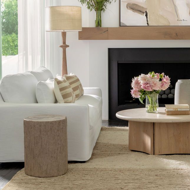 Floor Lamp Dark Natural Shade Shade: 20W × 20.D × 12.50"H | Base: 8.5"W × 8.5"D × 57."H Floor Lamp Dark Natural Shade Shade: 20W × 20.D × 12.50"H | Base: 8.5"W × 8.5"D × 57."H