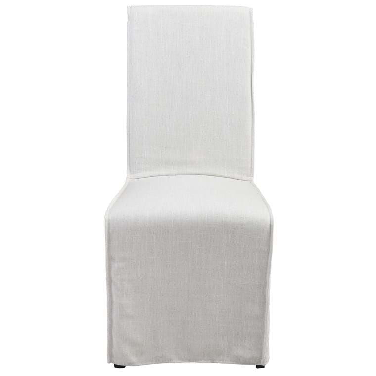 Slip Dining Chair-White-19.5x24.25x43