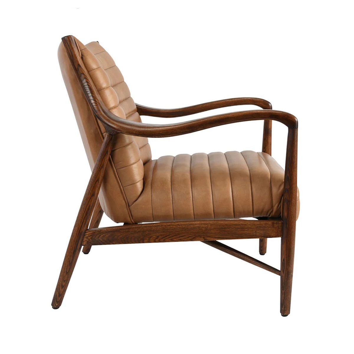 Ken Leather Club Chair Tan-27.5x32.5x33 Ken Leather Club Chair Tan-27.5x32.5x33