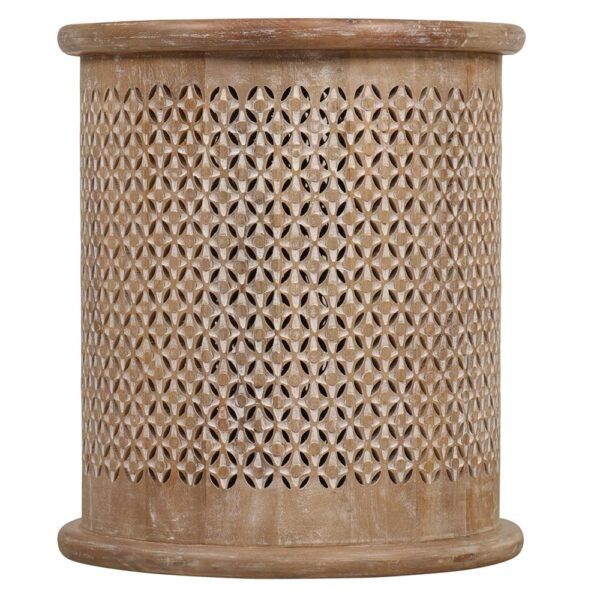 Carver Round Side Table-17x17x19