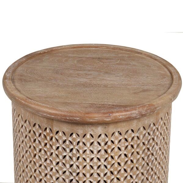 Carver Round Side Table-17x17x19