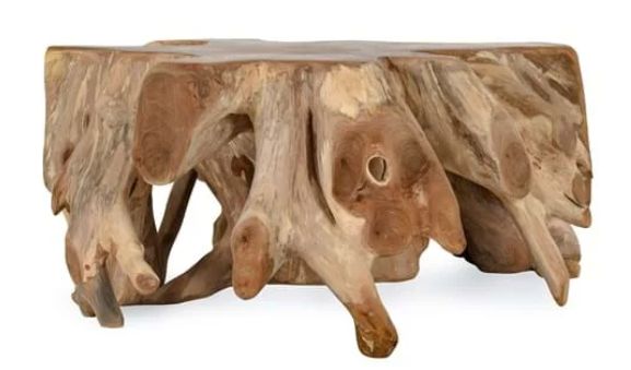 Cypress Root Coffee Table Natural 40W x 39D x 18H Cypress Root Coffee Table Natural 40W x 39D x 18H