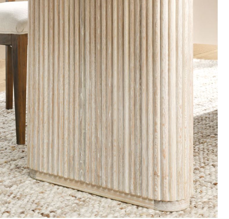 Oak Wood 84" Dining Table Cream Washed  84W x 40D x 30H 46" BETWEEN LEGS