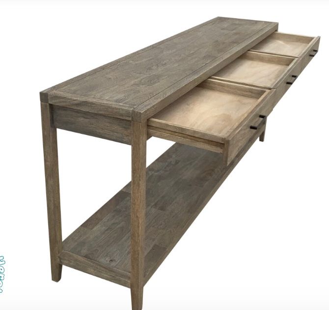 Travis Console Table 72"W x 16"D x 32"H