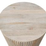24″ Reeded Side Table 24"W x 23"H 24″ Reeded Side Table 24"W x 23"H