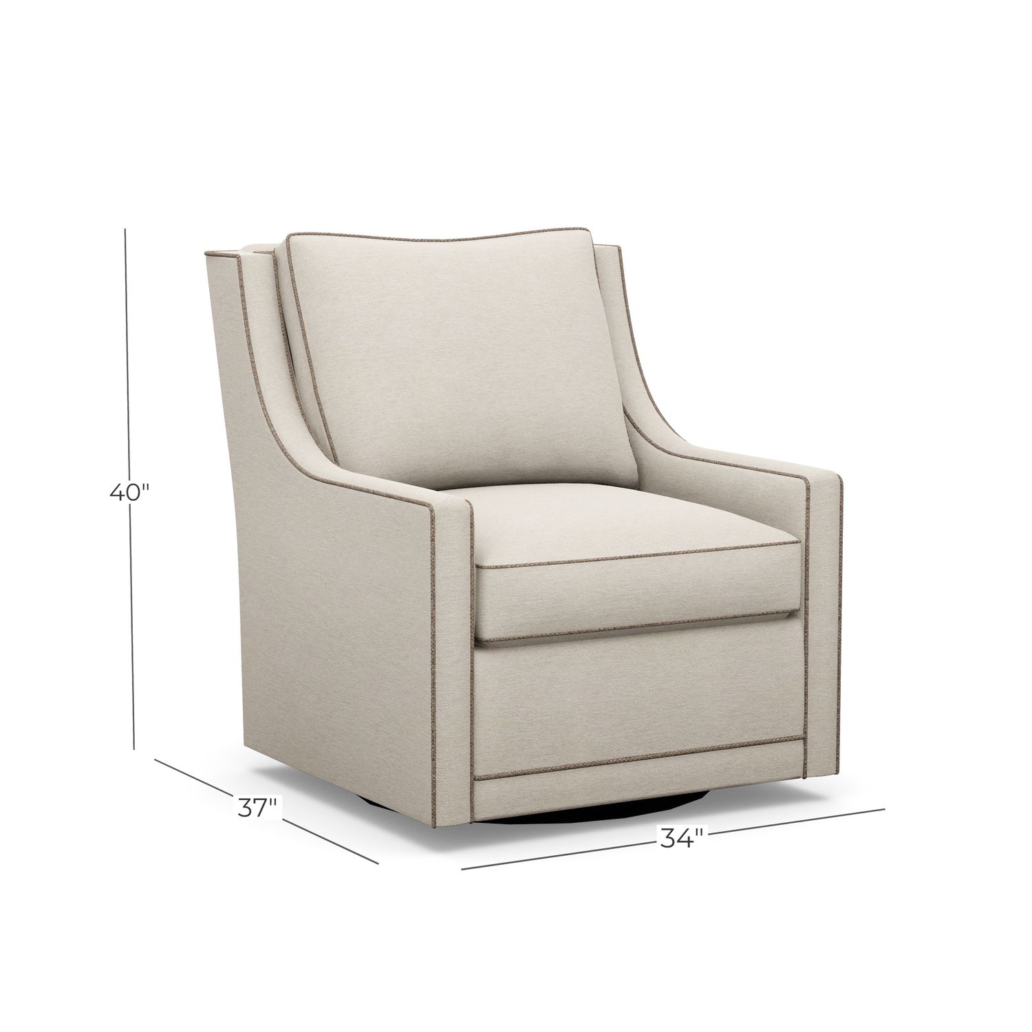 Jefferson Swivel W 31 D 38 H Inside Width 22 Jefferson Swivel W 31 D 38 H Inside Width 22