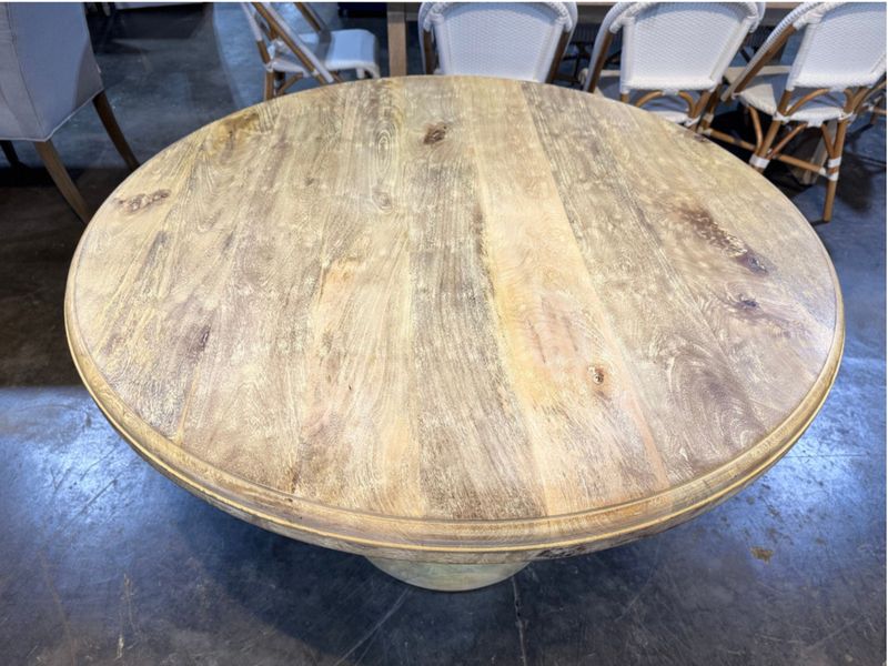 Container Item  Mango Round Dining  Table 60 x 60 x 31.5H 29.5