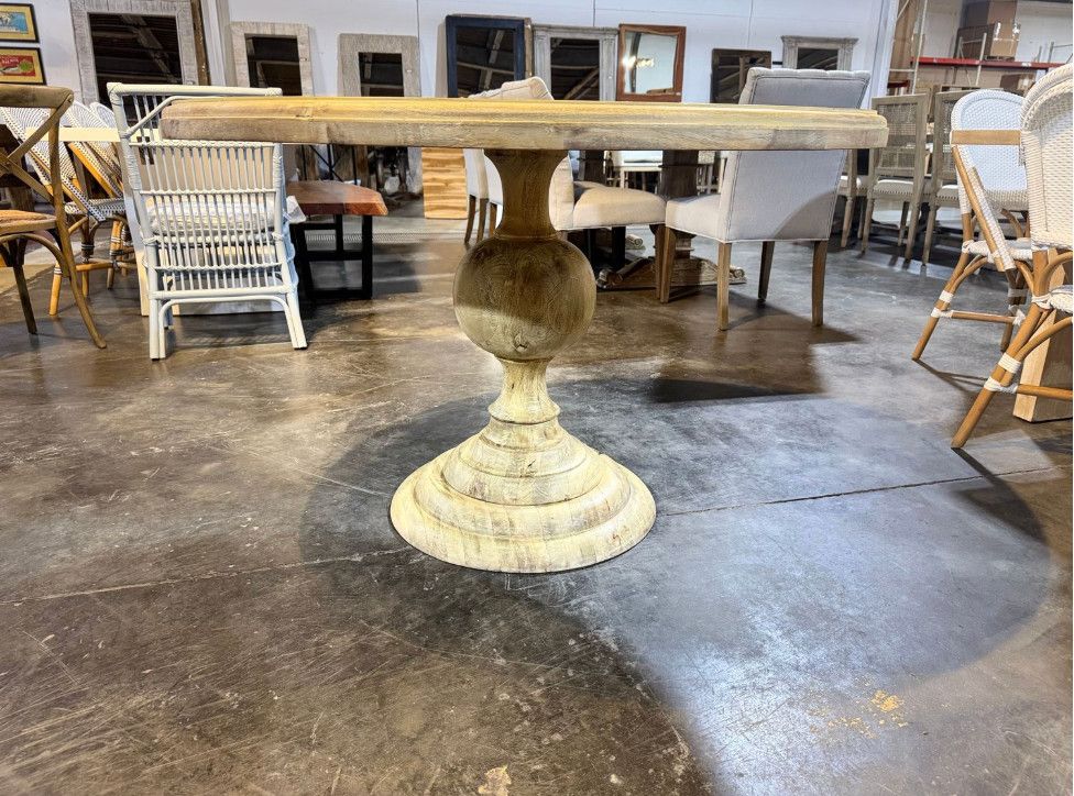 Container Item Mango Round Dining Table 60 x 60 x 31.5H 29.5 Container Item Mango Round Dining Table 60 x 60 x 31.5H 29.5