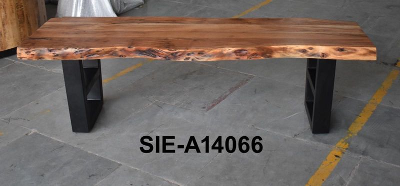 Container Live Edge Bench 72 x 20 x 19H