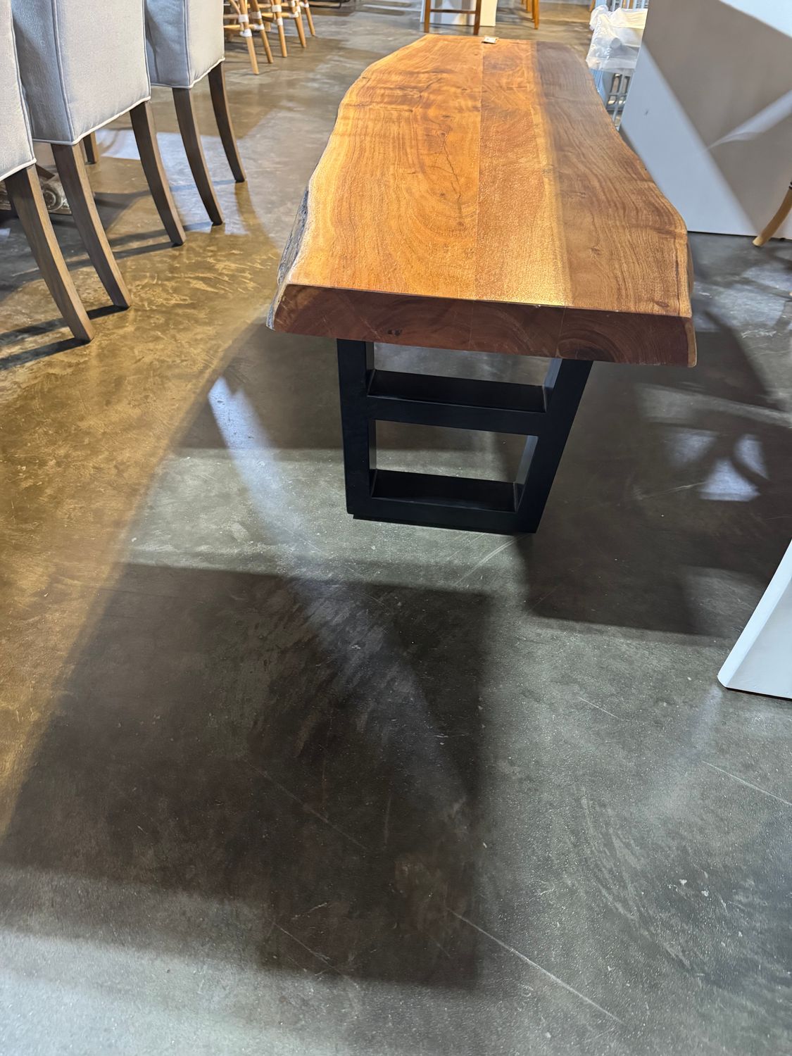 Container Live Edge Bench 72 x 20 x 19H Container Live Edge Bench 72 x 20 x 19H